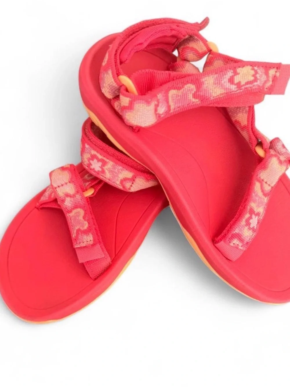 Teva Kids Coral Red Outdoor Strap Sandals